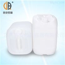 方扁白25L塑料桶 厂家供应25L白色优质塑料化工包装桶 质量保证