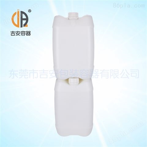 小口白色10L方扁化工塑料桶 10升包装尿素桶 堆码桶 *