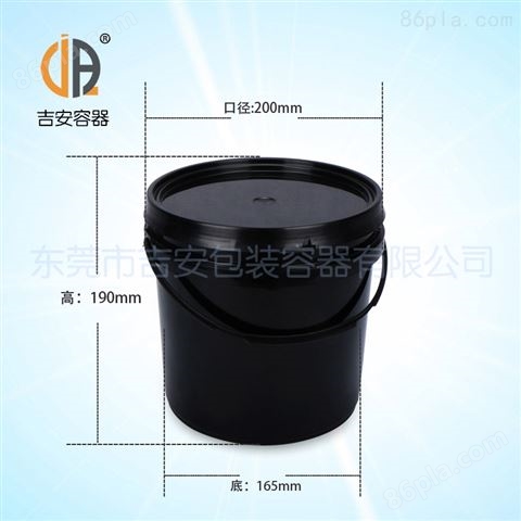 5升涂料桶 厂家大量供应5L白色/黑色塑料桶 机油桶